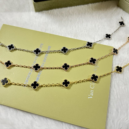[¡®Glow Jewelry¡¯]KLEEBLATT 6 MOTIV ONYX ARMBAND