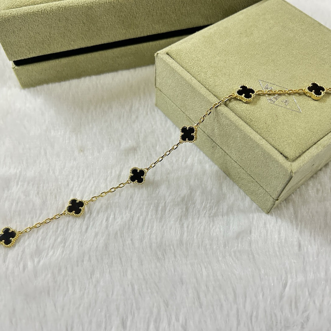 [¡®Glow Jewelry¡¯]KLEEBLATT 6 MOTIV ONYX ARMBAND