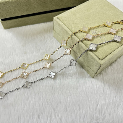 [¡®Glow Jewelry¡¯]CLOVER 6 MOTIF WEISS PERLMUTT ARMBAND