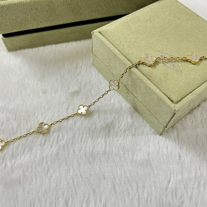 [¡®Glow Jewelry¡¯]CLOVER 6 MOTIF WEISS PERLMUTT ARMBAND