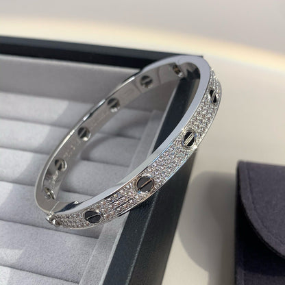 [Glow Jewelry]LOVE BRACELET 6.1MM DIAMOND-PAVED CERAMIC