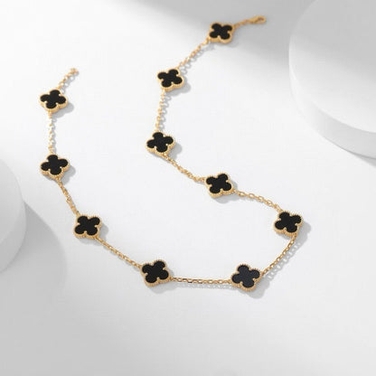 „Glow Jewelry“ KLEE-KETTE MIT 10 MOTIVEN AUS ONYX