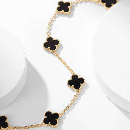„Glow Jewelry“ KLEE-KETTE MIT 10 MOTIVEN AUS ONYX