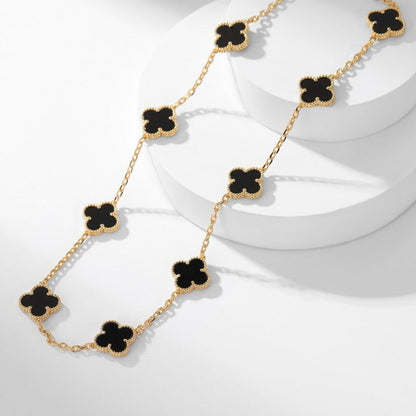 „Glow Jewelry“ KLEE-KETTE MIT 10 MOTIVEN AUS ONYX