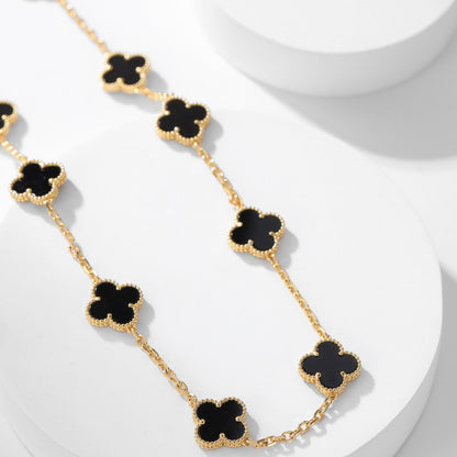 „Glow Jewelry“ KLEE-KETTE MIT 10 MOTIVEN AUS ONYX