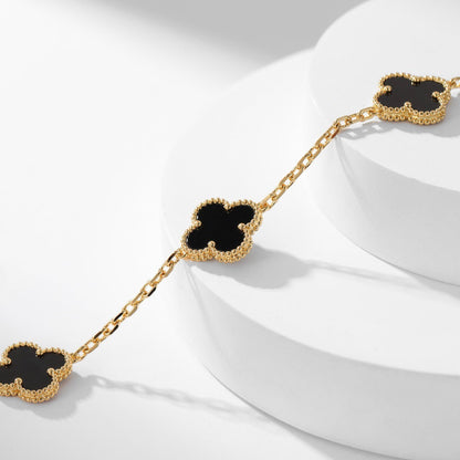 „Glow Jewelry“ KLEE-KETTE MIT 10 MOTIVEN AUS ONYX