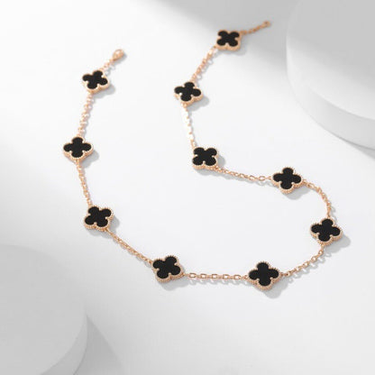 „Glow Jewelry“ KLEE-KETTE MIT 10 MOTIVEN AUS ONYX