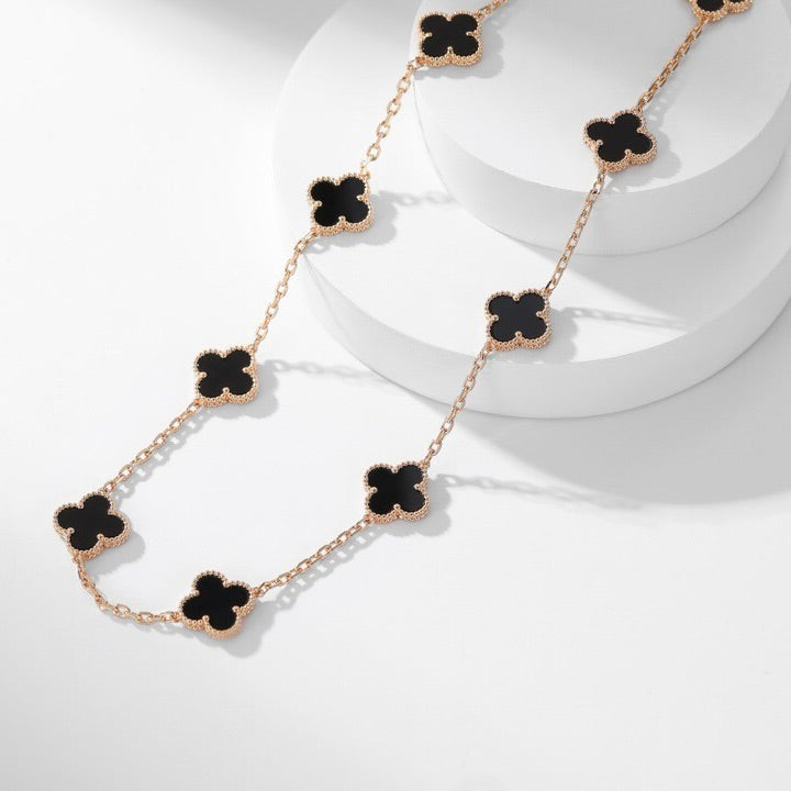 „Glow Jewelry“ KLEE-KETTE MIT 10 MOTIVEN AUS ONYX