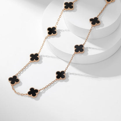„Glow Jewelry“ KLEE-KETTE MIT 10 MOTIVEN AUS ONYX