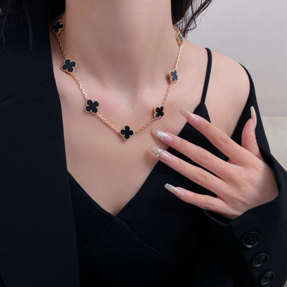 „Glow Jewelry“ KLEE-KETTE MIT 10 MOTIVEN AUS ONYX