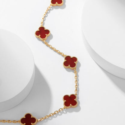 ¡®Glow Jewelry¡¯CLOVER 10 MOTIFS CORNALINE-HALSKETTE