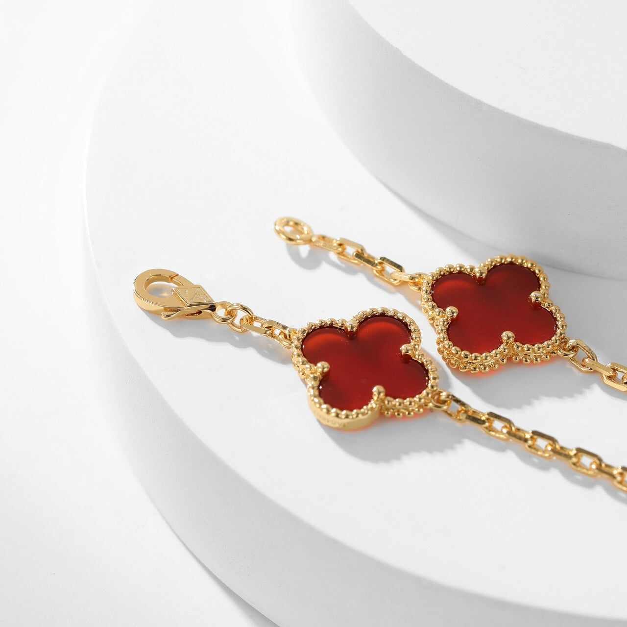 ¡®Glow Jewelry¡¯CLOVER 10 MOTIFS CORNALINE-HALSKETTE