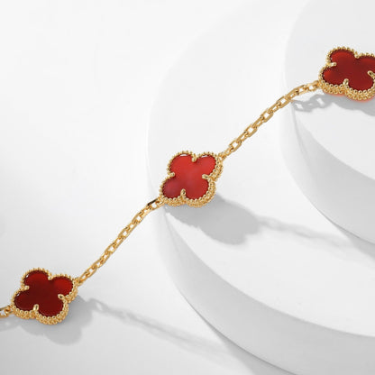 ¡®Glow Jewelry¡¯CLOVER 10 MOTIFS CORNALINE-HALSKETTE