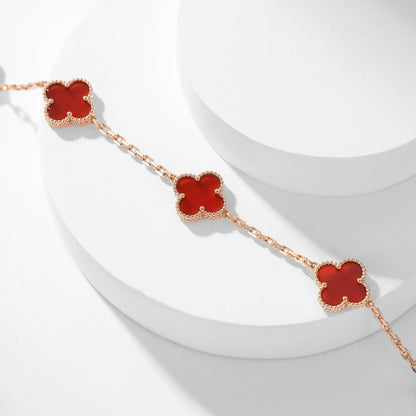 ¡®Glow Jewelry¡¯CLOVER 10 MOTIFS CORNALINE-HALSKETTE