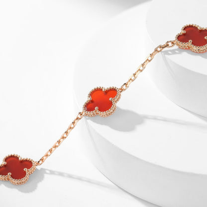 ¡®Glow Jewelry¡¯CLOVER 10 MOTIFS CORNALINE-HALSKETTE