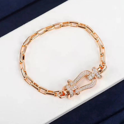 ¡®Glow Jewelry¡¯FORCE LARGE HORSESHOE CLASP  METAL BRACELET