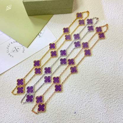 "Glow Jewelry" KLEE 10 MOTIVE LILA VIOLETT HALSKETTE