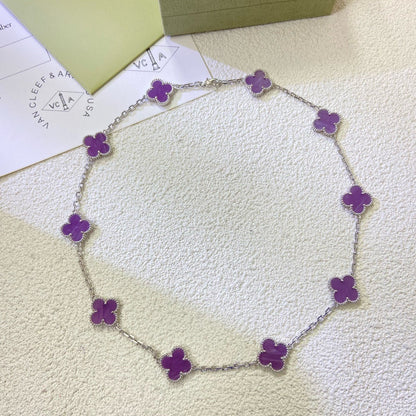 "Glow Jewelry" KLEE 10 MOTIVE LILA VIOLETT HALSKETTE