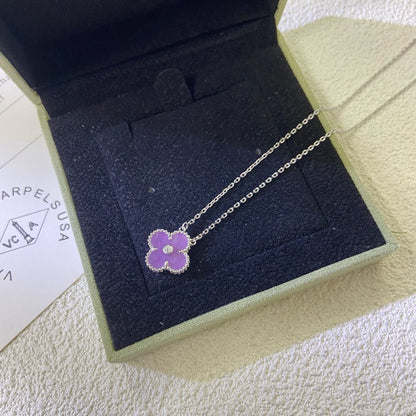 ¡®Glow Jewelry¡¯KLEE 15MM DIAMANT LILA VIOLETT HALSKETTE