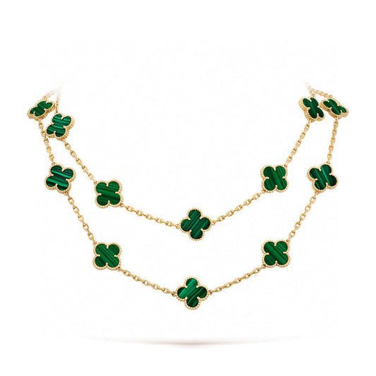 ¡®Glow Jewelry¡¯CLOVER 20 MOTIFS MALACHITE GOLD