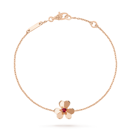 ¡®Glow Jewelry¡¯ FRIVOLE GOLD FLOWER ROSA MALACHIT ARMBAND