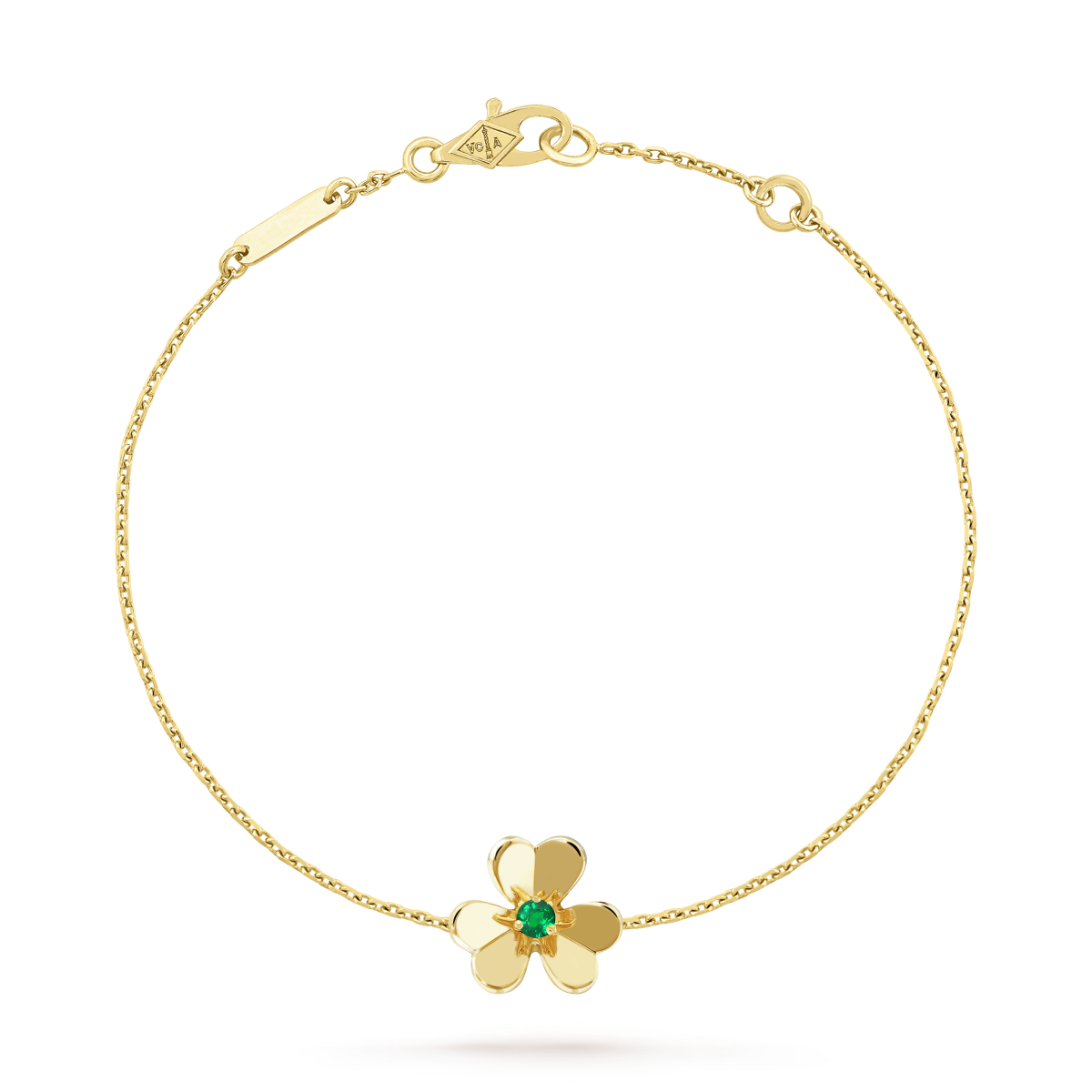 ¡®Glow Jewelry¡¯ FRIVOLE GOLD FLOWER ROSA MALACHIT ARMBAND