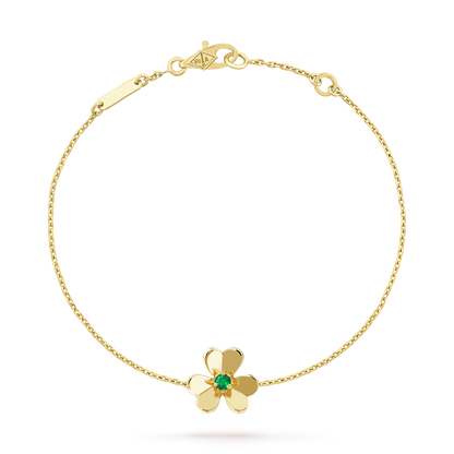 ¡®Glow Jewelry¡¯ FRIVOLE GOLD FLOWER ROSA MALACHIT ARMBAND