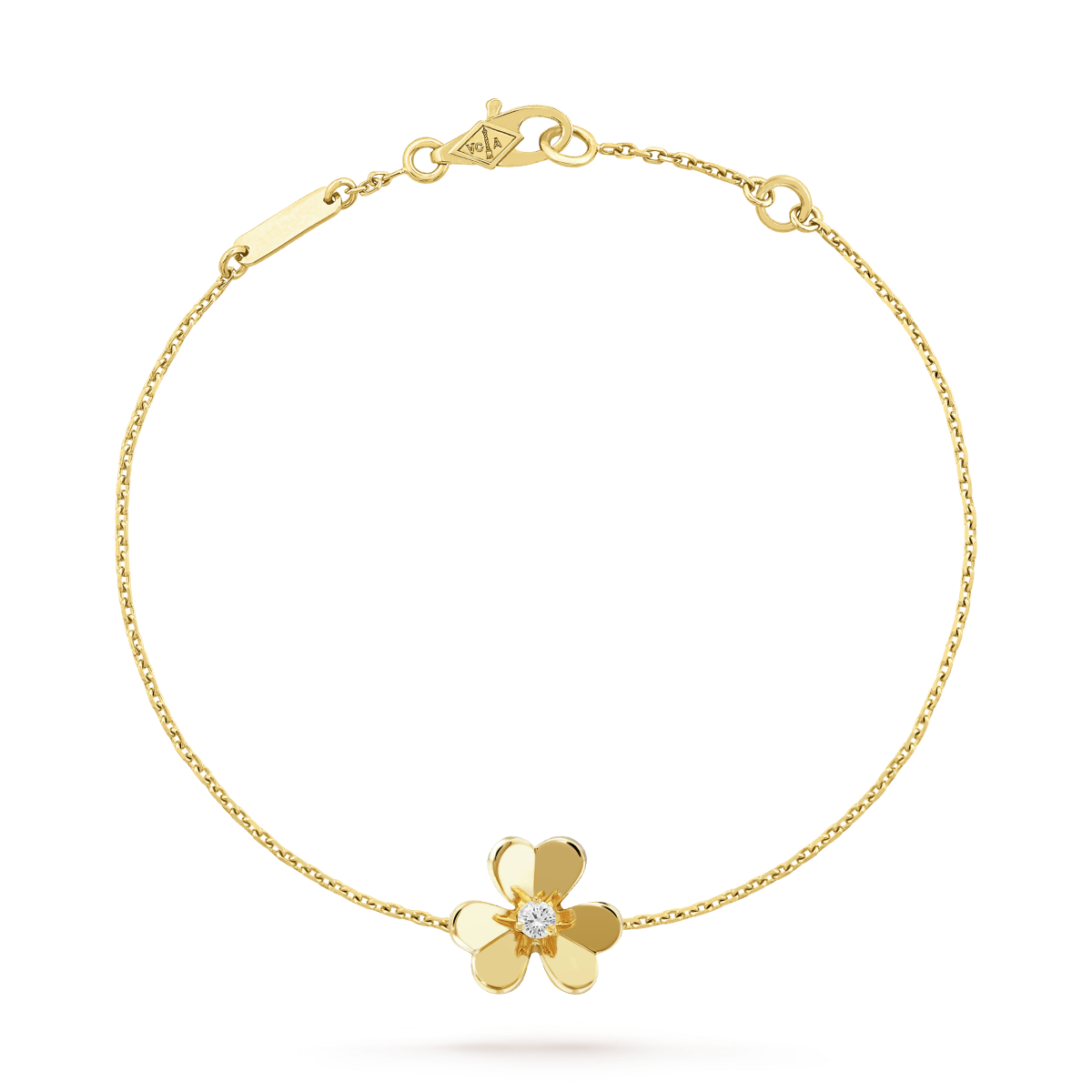 ¡®Glow Jewelry¡¯ FRIVOLE GOLD FLOWER ROSA MALACHIT ARMBAND