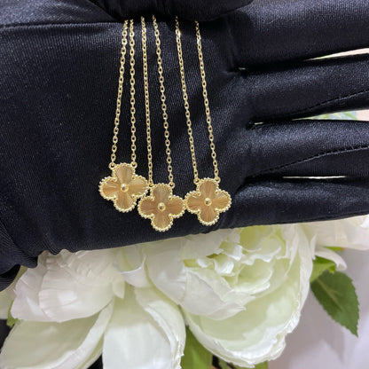 [Glow Jewelry]CLOVER 15MM LASER NECKLACE
