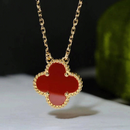 ¡®Glow Jewelry¡¯KLEE 15MM KARNEOL EINZELBLUME HALSKETTE