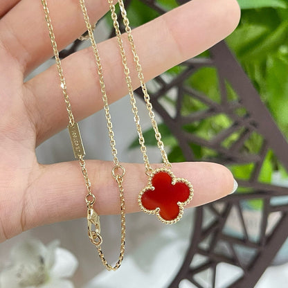 ¡®Glow Jewelry¡¯KLEE 15MM KARNEOL EINZELBLUME HALSKETTE