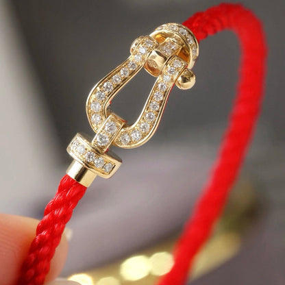¡®Glow Jewelry¡¯FORCE LARGE HORSESHOE FULL DIAMOND BRACELET ROSE GOLD