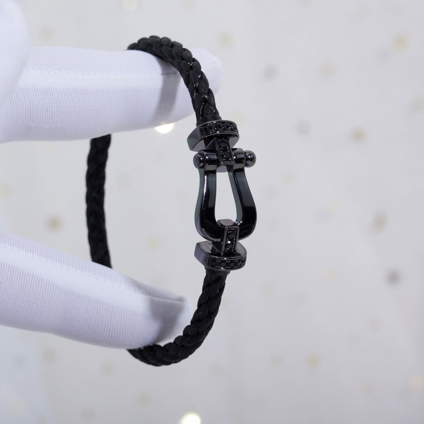¡®Glow Jewelry¡¯FORCE LARGE SERIES HORSESHOE BLACK SAMURAI BRACELET