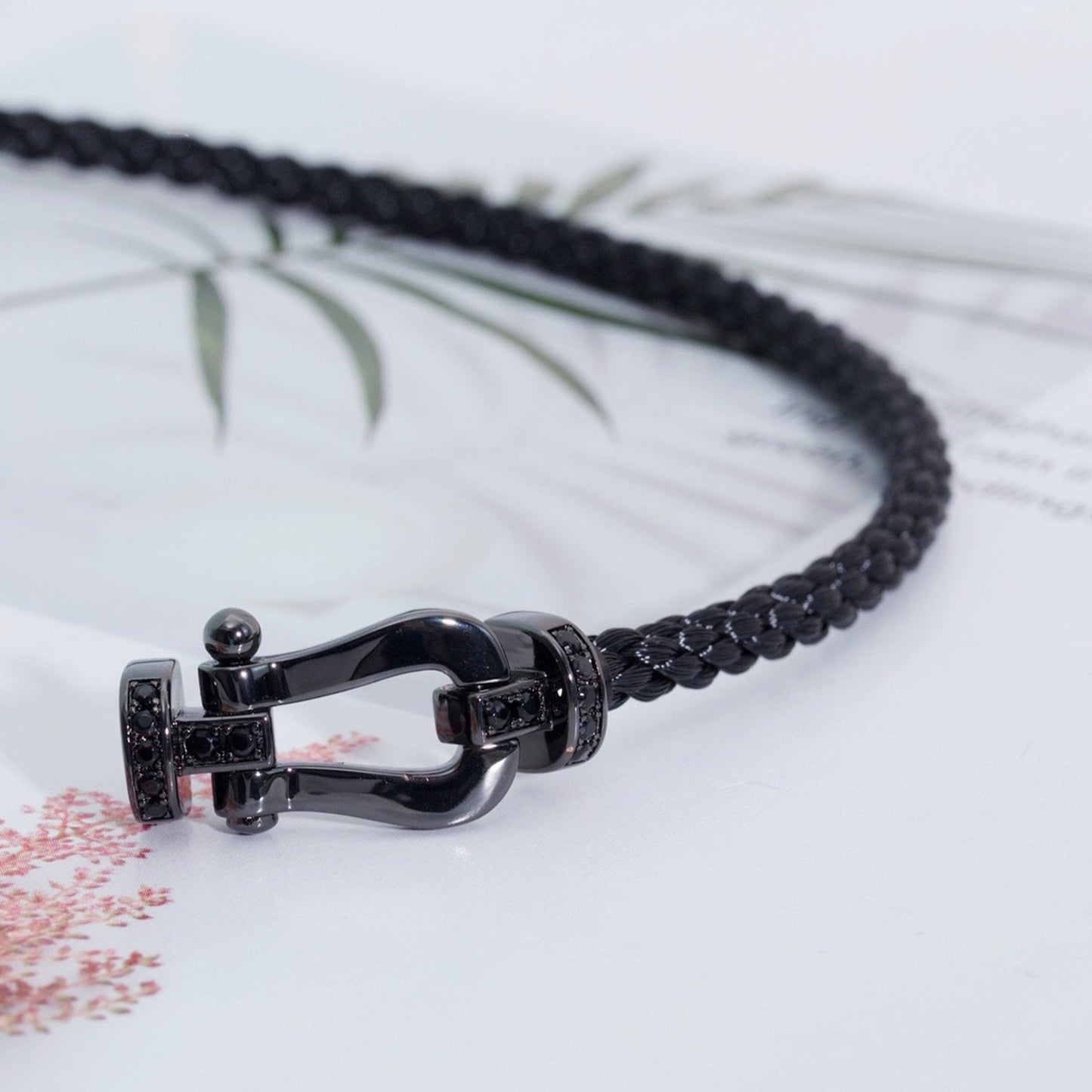 ¡®Glow Jewelry¡¯FORCE LARGE SERIES HORSESHOE BLACK SAMURAI BRACELET