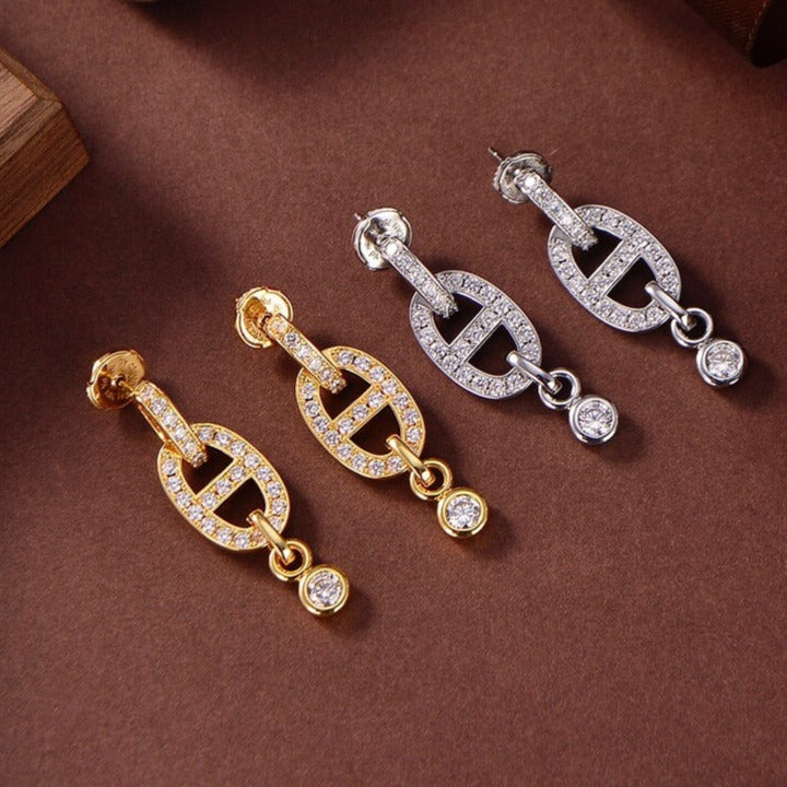 „Glow Jewelry“HM CHAINE DIAMANT-OHRRINGE