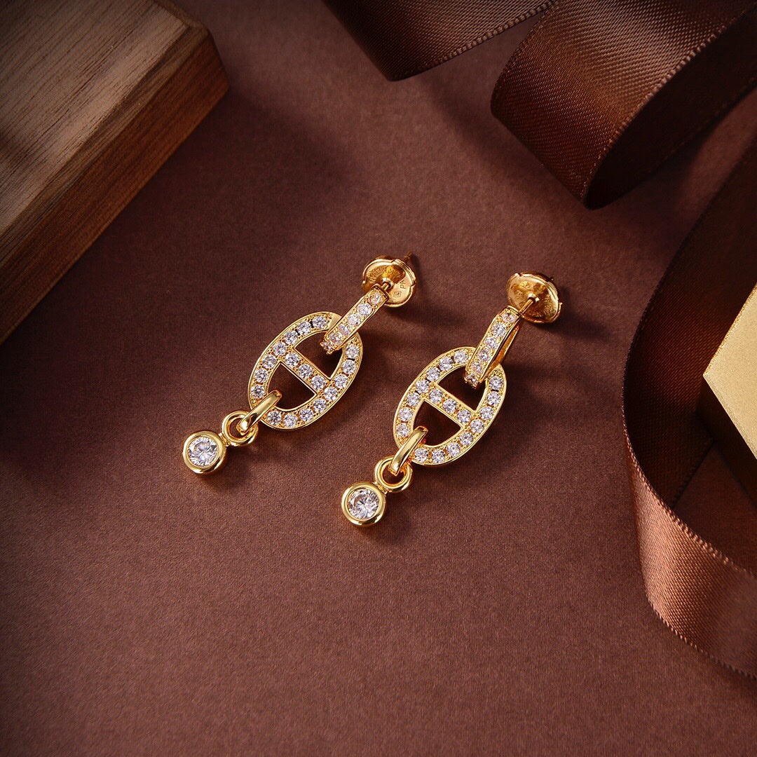 „Glow Jewelry“HM CHAINE DIAMANT-OHRRINGE