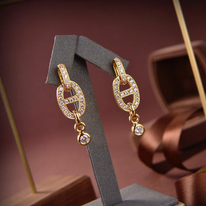 „Glow Jewelry“HM CHAINE DIAMANT-OHRRINGE