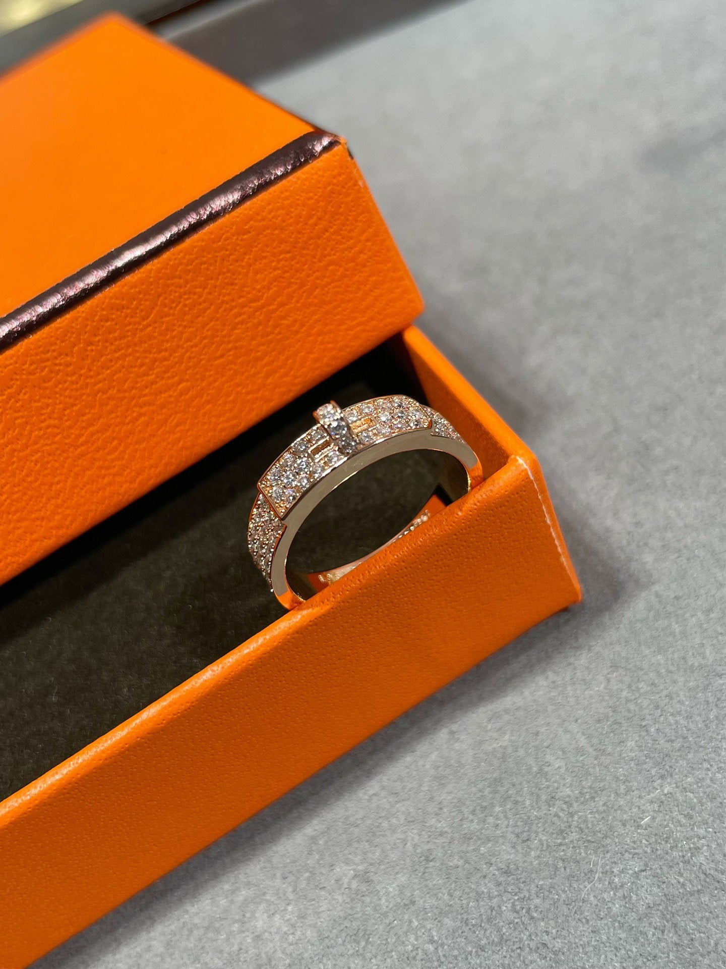 „Glow Jewelry“ KELLY PINK GOLD DIAMOND RING