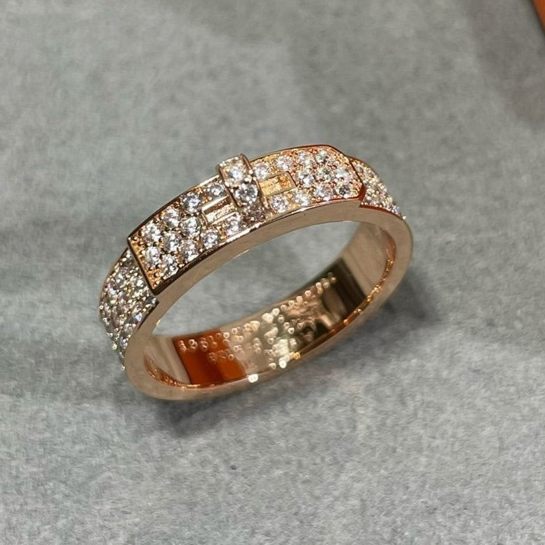 „Glow Jewelry“ KELLY PINK GOLD DIAMOND RING