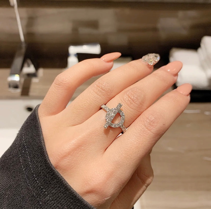 „Glow Jewelry“ ECHAPPEE RING SILBER DIAMANT