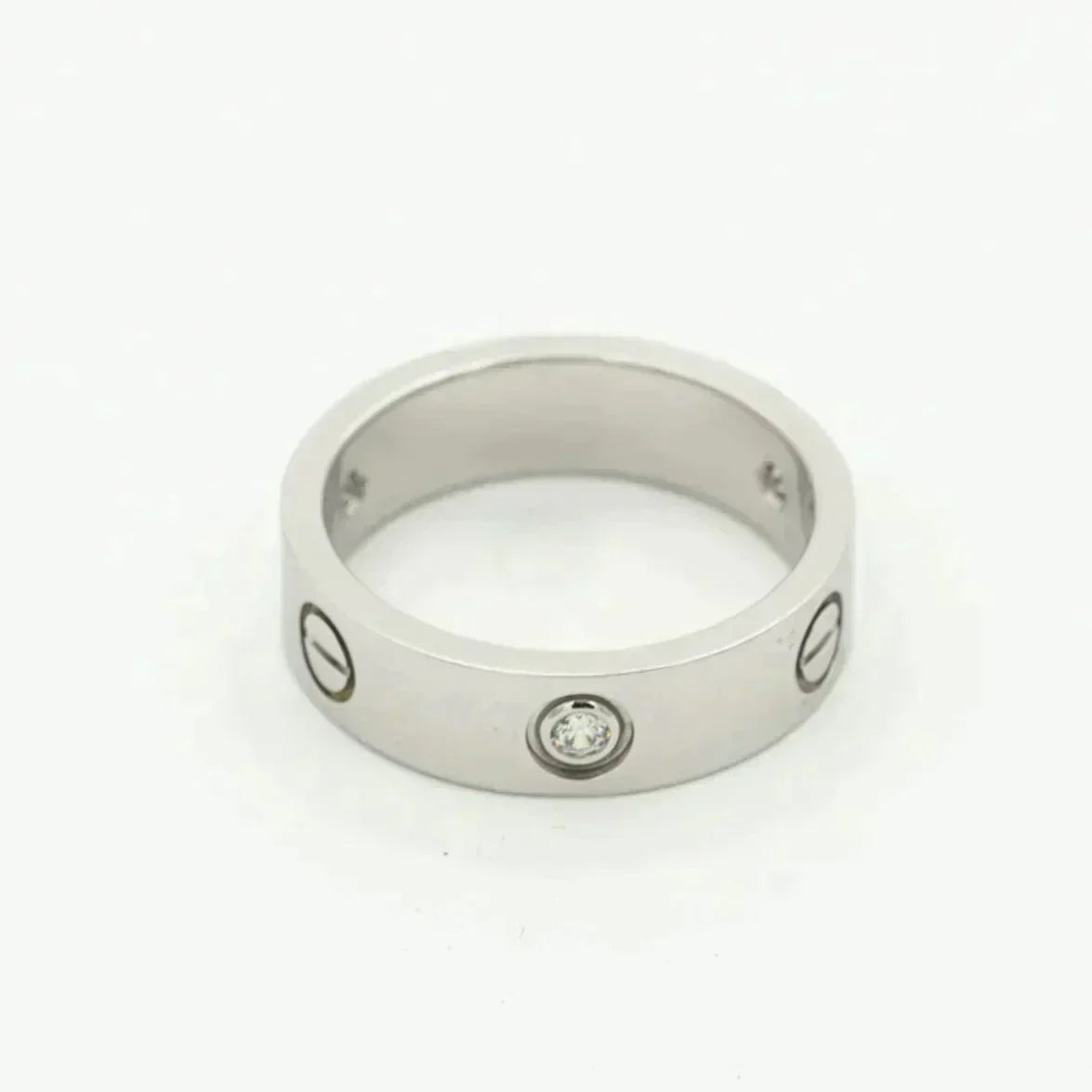 ¡®Glow Jewelry¡¯LOVE RING 5.5MM 3 DIAMONDS SILVER