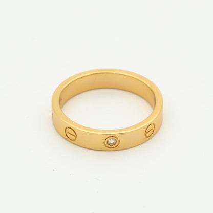 ¡®Glow Jewelry¡¯LOVE RING 4MM 1 DIAMOND PINK GOLD