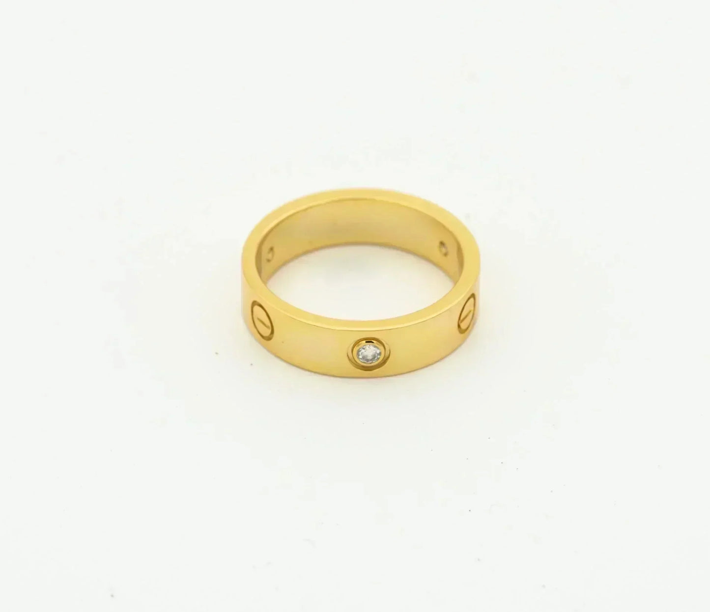 ¡®Glow Jewelry¡¯LOVE RING 4MM 1 DIAMOND GOLD