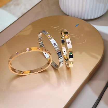 [Glow Jewelry]2026 RAINBOW LOVE BRACELET 6.1MM  10 DIAMONDS