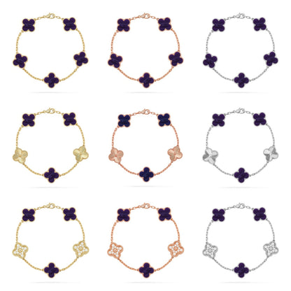 [Glow Jewelry]Neue CLOVER 5 MOTIV LILA STREIFEN ARMBANDKOLLEKTION