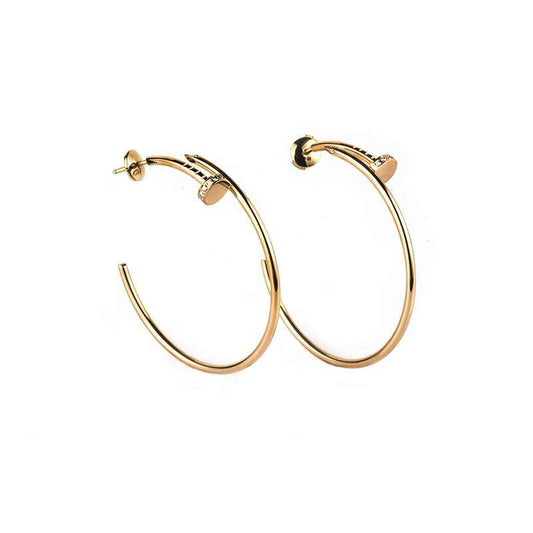 „Glow Jewelry“ JUSTE OHRRINGE GOLD DIAMANTEN 1,8 MM