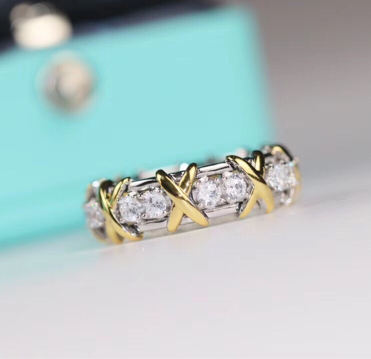 [¡®Glow Jewelry¡¯]Klassischer Gold-Diamantring
