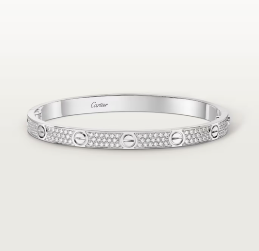 [Glow Jewelry]NEW-LOVE-4.8MM-Width Diamond-Studded Bracelet