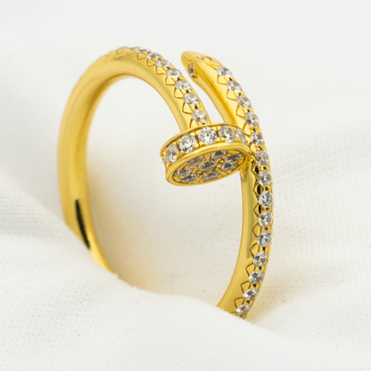 ¡®Glow Jewelry¡¯JUSTE RING 1.8MM GOLD DIAMONDS