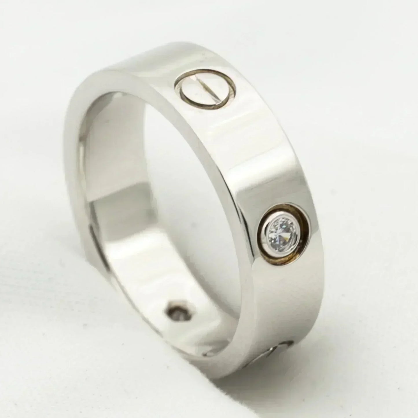 ¡®Glow Jewelry¡¯LOVE RING 5.5MM 3 DIAMONDS SILVER